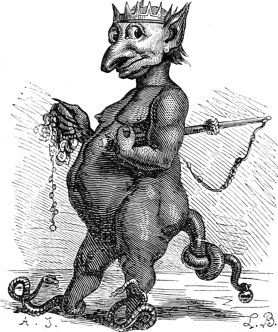 Abraxas from Infernal Dictionary. 1863 /Wikimedia Commons