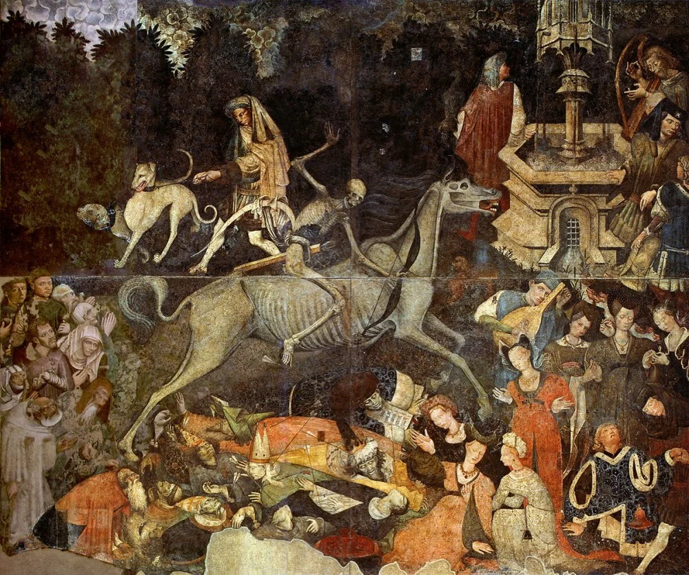 Triumph of death. Regional gallery of Palazzo Abbatellis, palermo (1446)/Wikimedia Commons