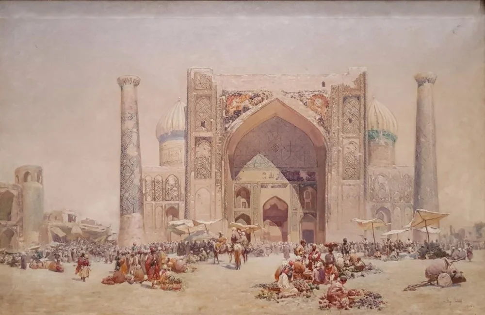 Гиго Габашвили. Самарқандағы базар. Тбилиси, 1896 жыл / Грузия Парламентінің кітапханасы