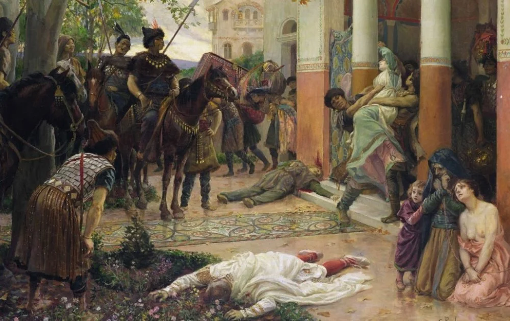 Жорж Рошгросс. Гунны грабят римскую виллу. 1910 год / Wikimedia Commons