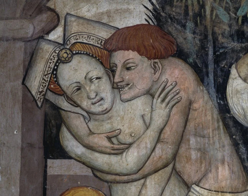 Фрагмент фрески "Фонтан молодости". Италия. 15 век/Getty Images