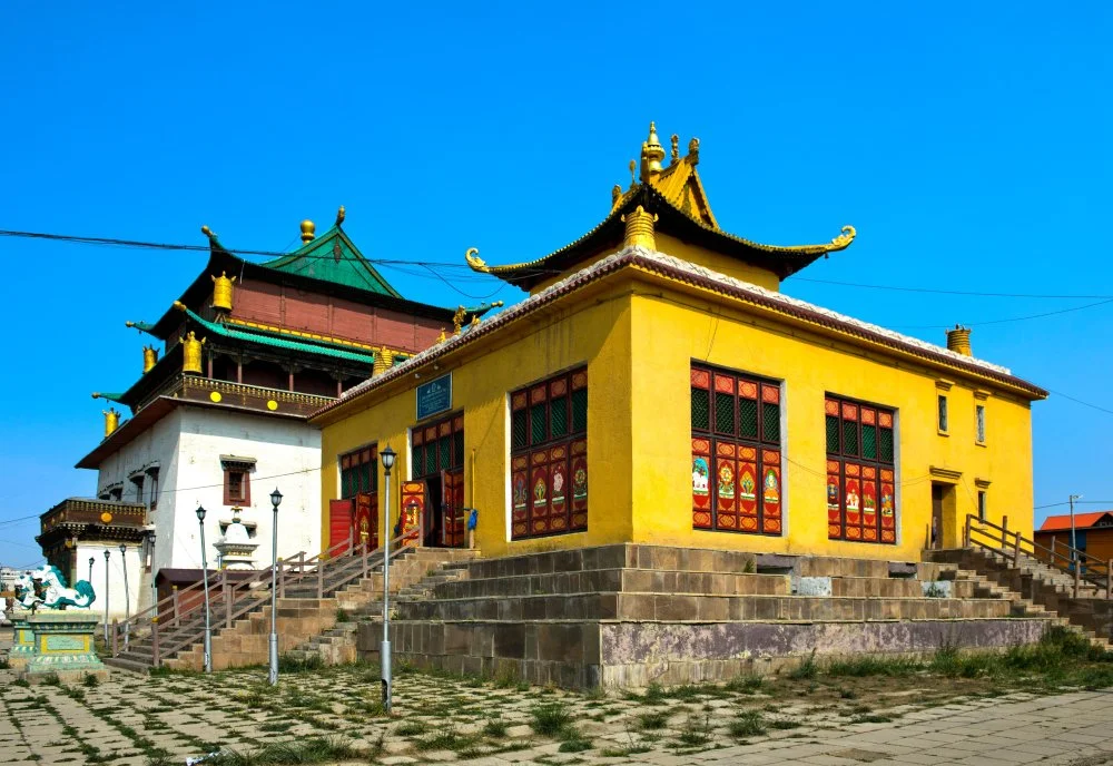 Kalachakra Tantric Institute, Dechengalapa Tempel, Gandan Monastery, Ulaanbaatar, Mongolia/Alamy