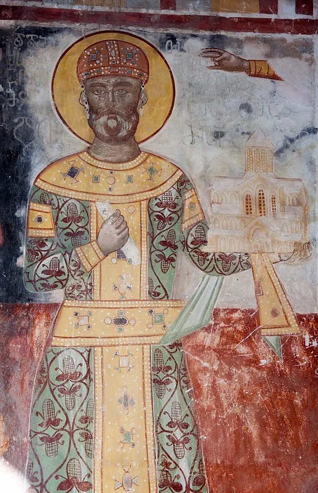 King David IV the Builder. Gelati Fresco/Wikimedia Commons 