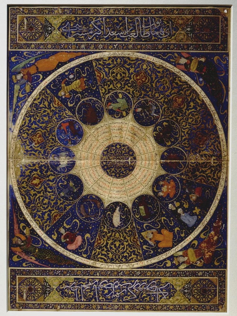 Horoscope of Prince Iskandar, grandson of Tamerlane (Timur) from The Book of the Birth of Iskandar (on 25th April 1384) by Imad al Din Mahmud al Kashi, Islamic Middle East. Islamic 14th c /Photo by Werner Forman/Universal Images Group/Getty Images