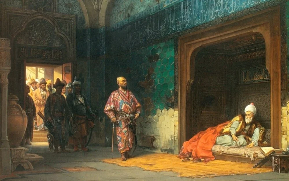 Станислав Хлебовский. Султан Баязид в плену у Тимура. 1878 год / Wikimedia Commons