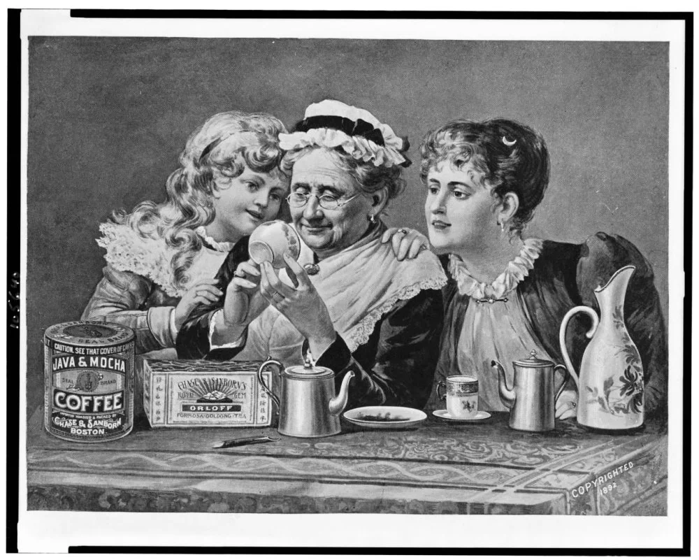 Реклама кофе и чая компании Chase & Sanborn. 1892 /Wikimedia Commons