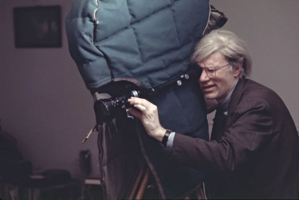 Andy Warhol filmed an early scene of director Paul Morrisey's Women in Revolt, 1970/Jack Mitchell/Getty Images