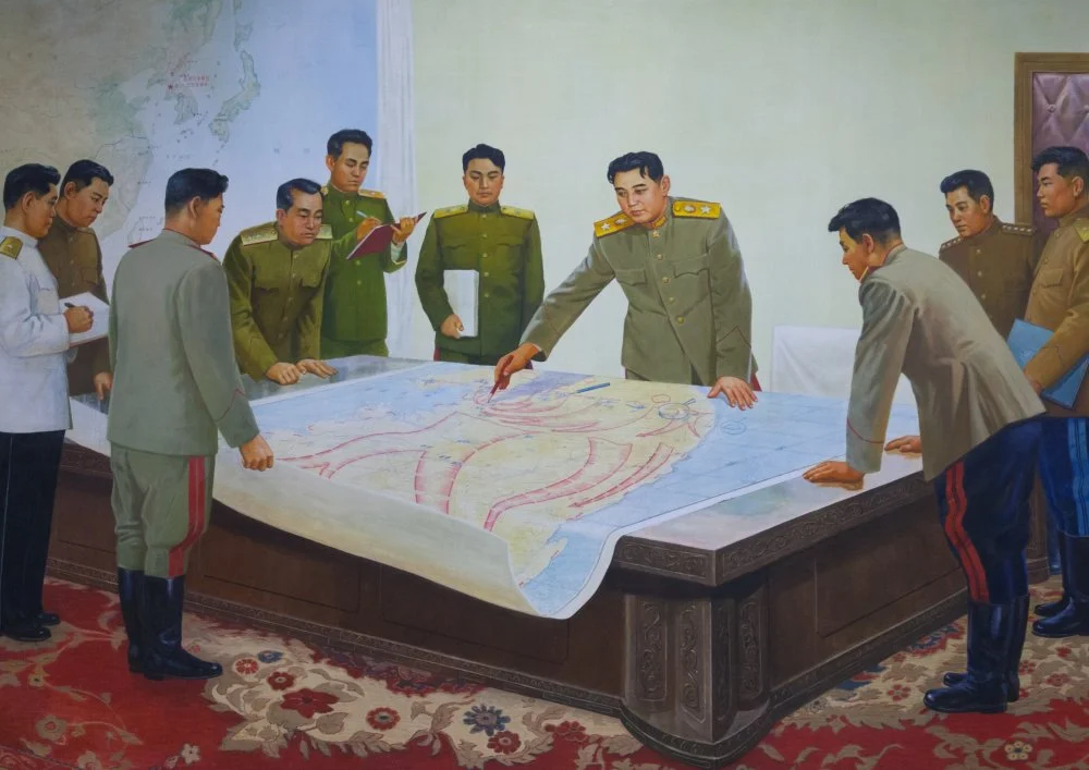 Фреска с изображением Ким Ир Сена в Музее Отечественной Освободительной войны в Пхеньяне/Eric Lafforgue/Getty Images