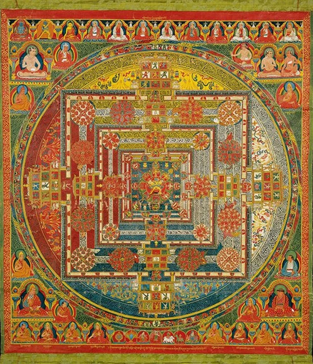 Mandala Depicting Kalachakra And Vishvamata, Tibet/Alamy