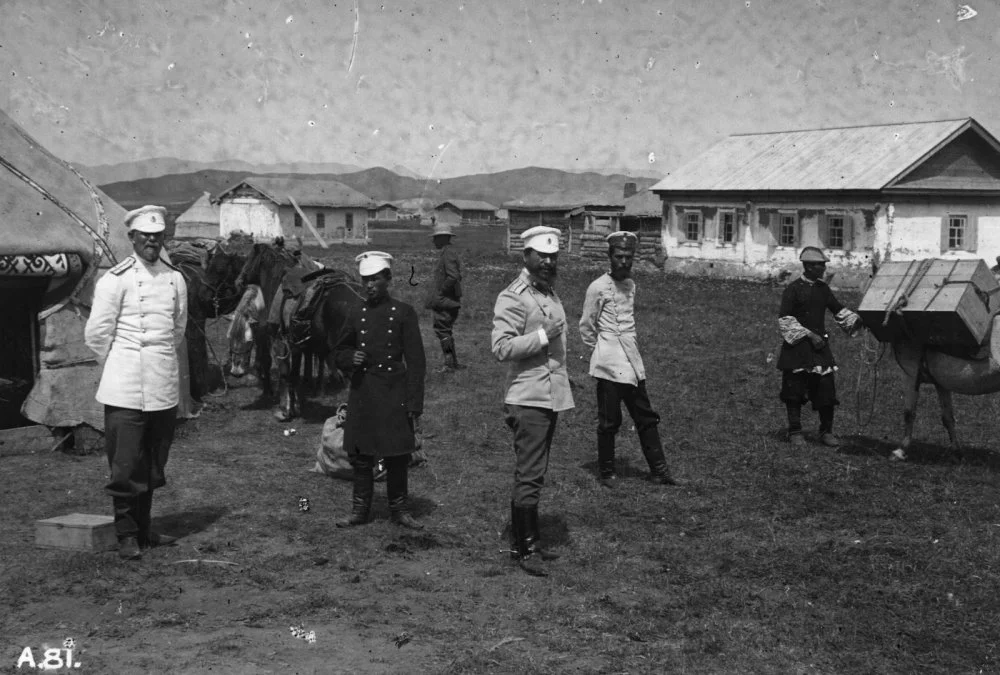 Российские войска на границе Синьцзяна, Тибета и Кыргызстана, около 1900 года / Getty Images