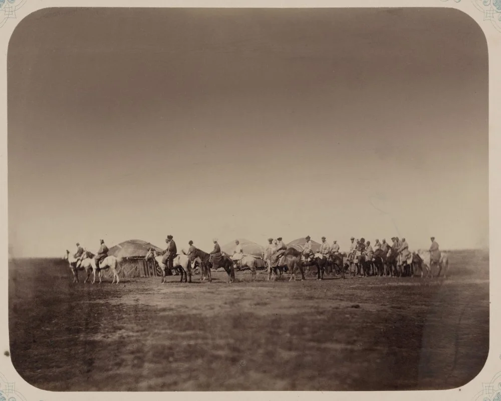 Бәйге алдында. Қазақ даласы. «Түркістан альбомы». 1871–1872 жылдар/АҚШ Конгресі кітапханасы