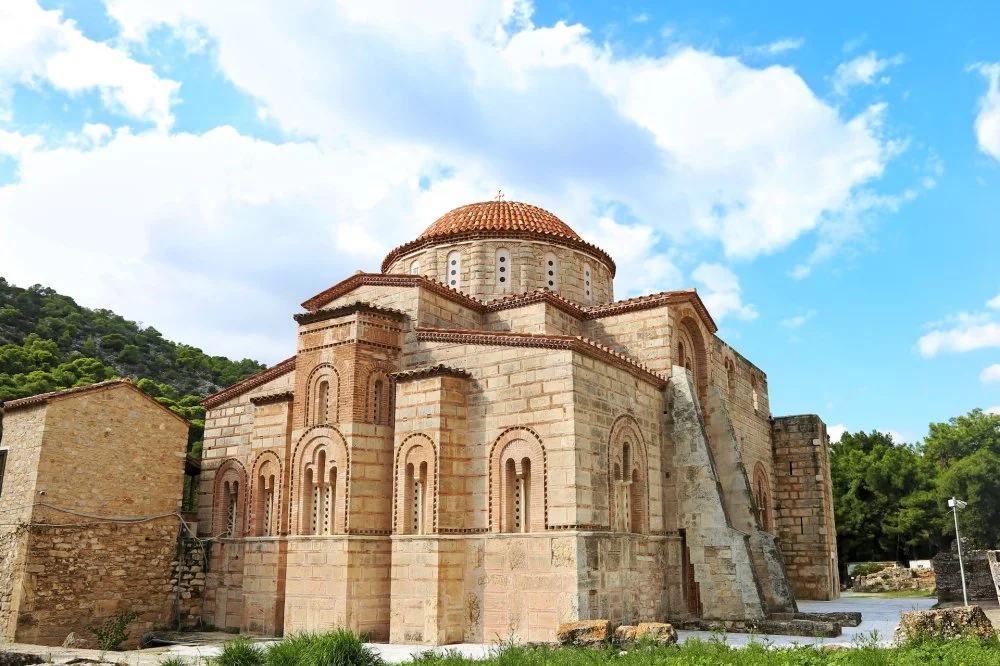  Daphni monastery in Athens Greece - religious greek landmarks/Shutterstock