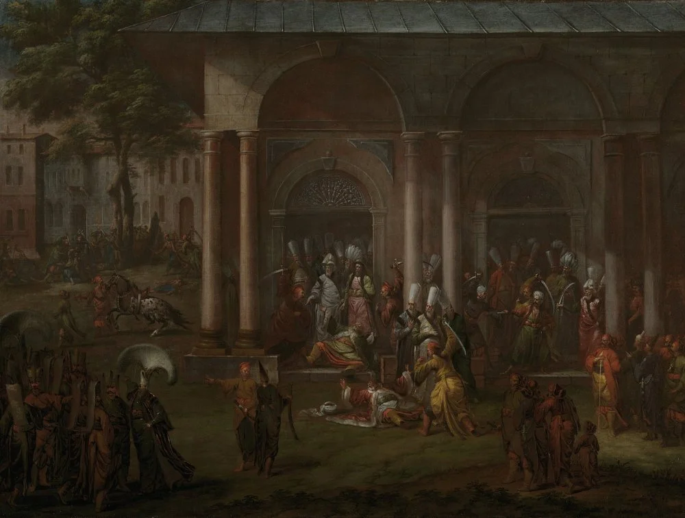 Jean Baptiste Vanmour: The Murder of Patrona Halil and his Fellow Rebels. 1730