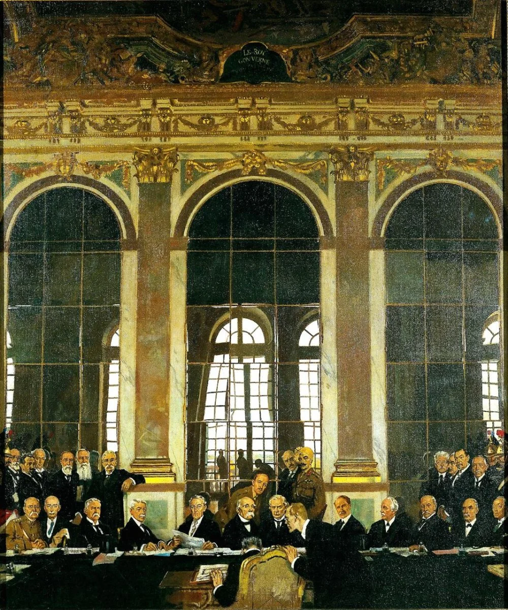 Уильям Орпен. Версаль бейбіт келісіміне қол қою. 1919 жыл, 28 маусым / Wikimedia Commons