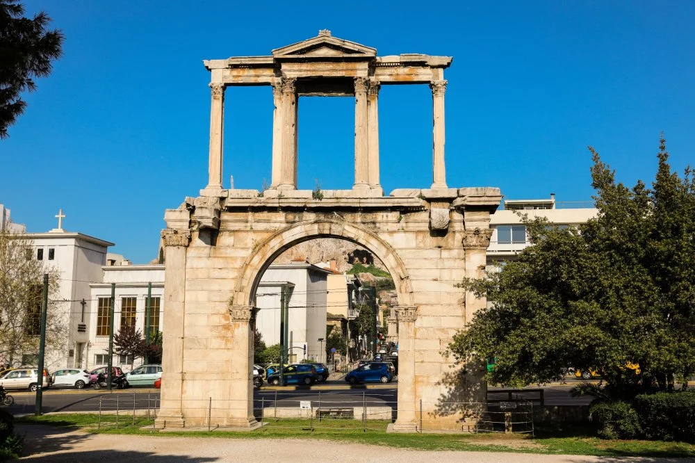 Hadrian's gate on a sunny day, Athens historical center, Greece/Shutterstock