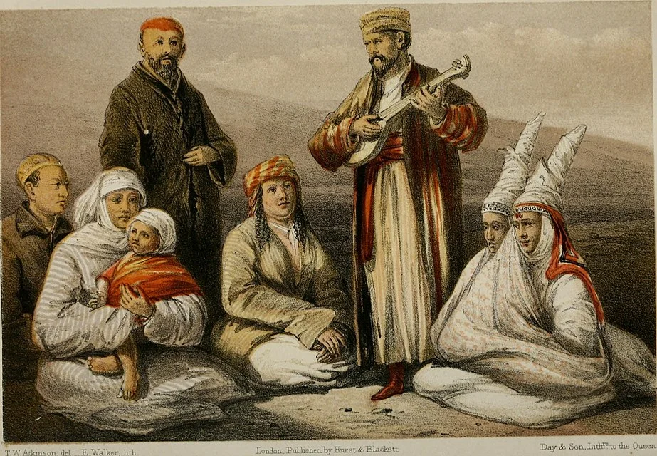 Group of Kyrgyz (kazakh). Thomas Witlam Atkinson /Wikimedia Commons