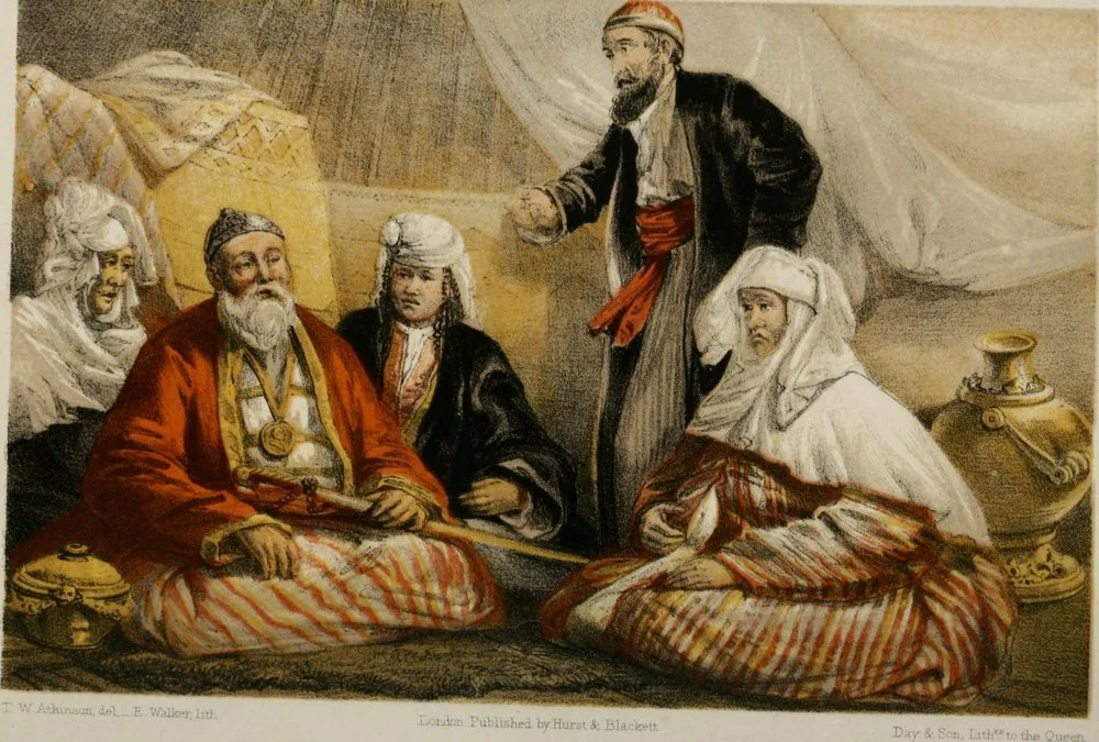 Thomas Witlam Atkinson. Group of Kazakhs. 1858/Wikimedia Commons