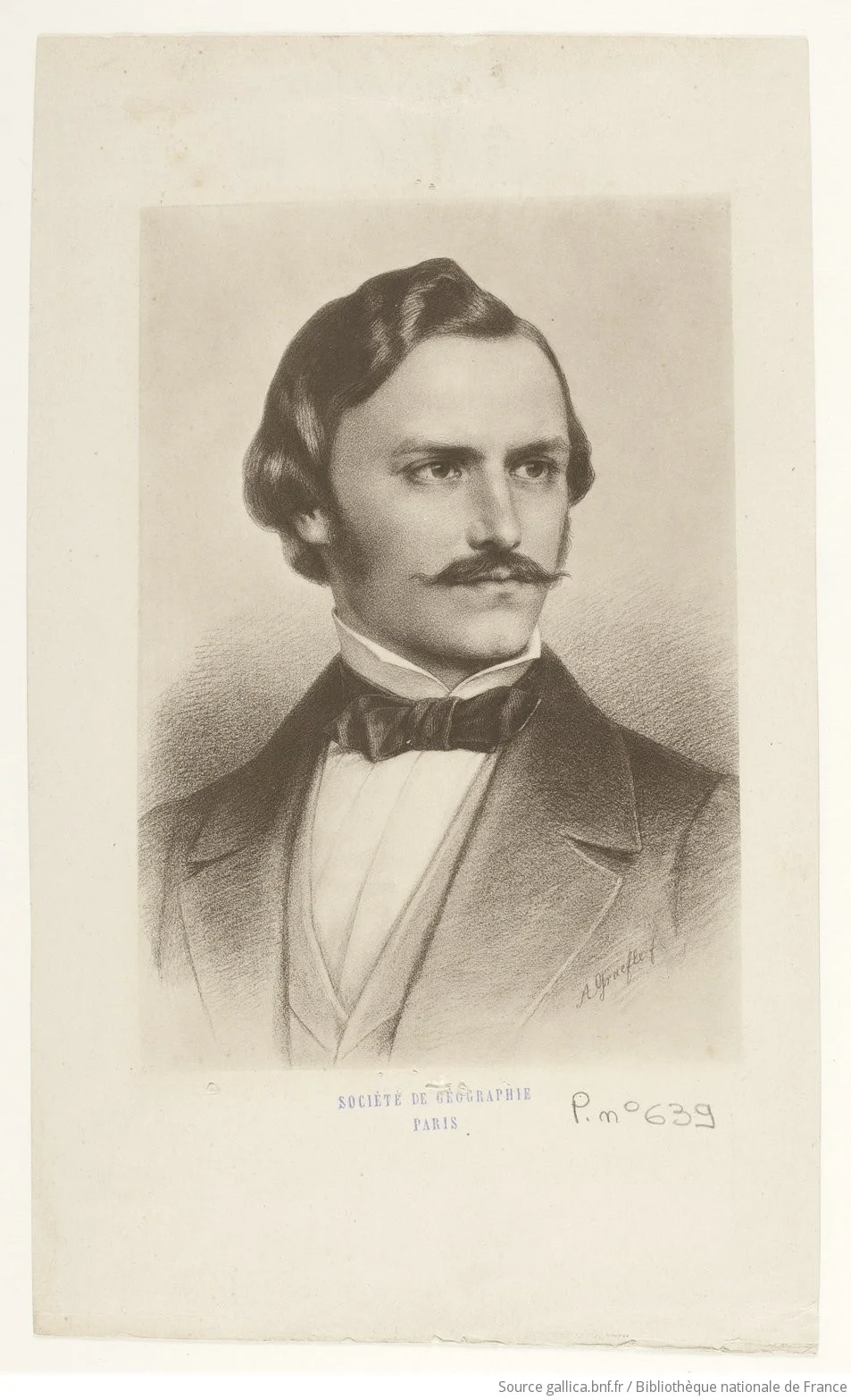 Adolf von Schlagintweit between 1800 and 1899/Julius Schlegel/BNF