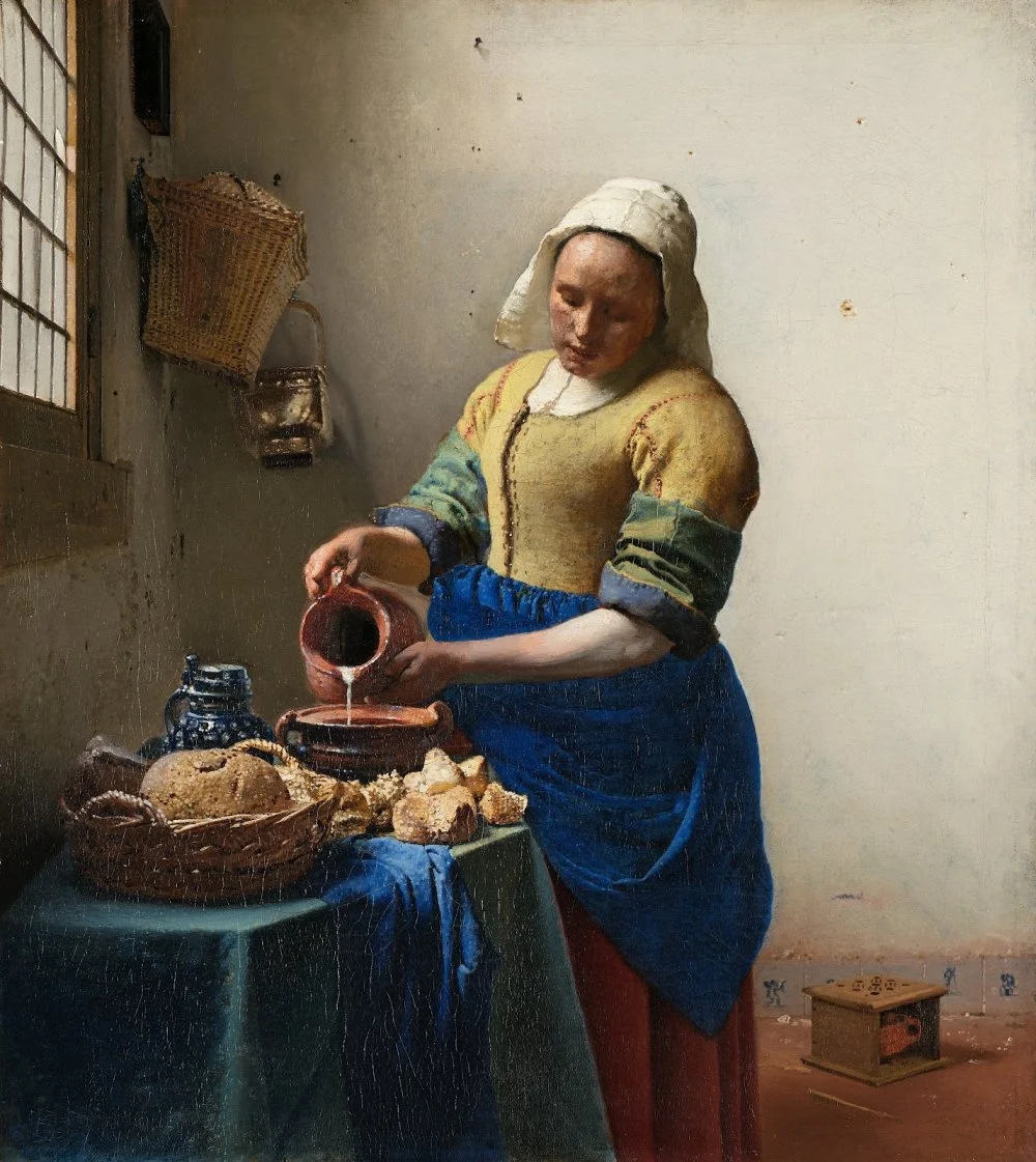 Johannes Vermeer. The Milkmaid. 1658-1660/Wikimedia Commons 