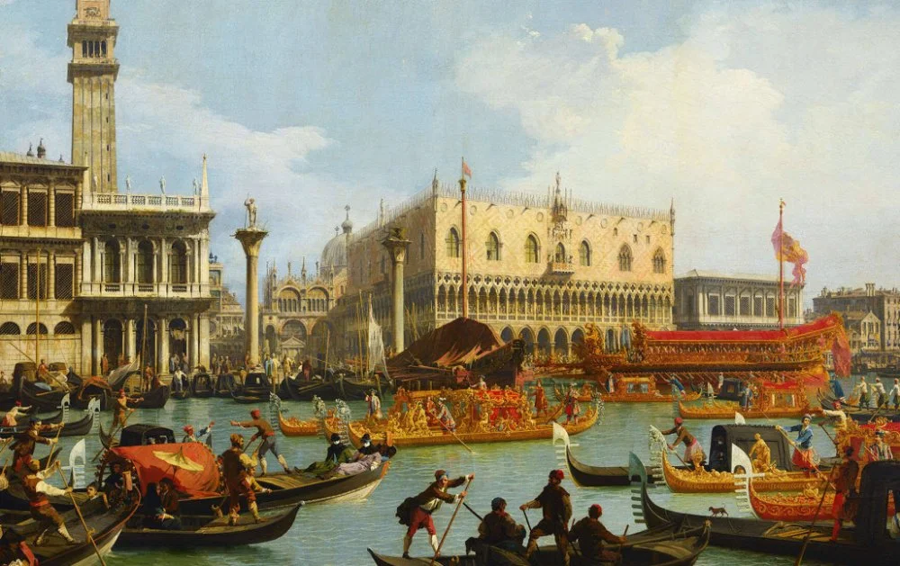 Canaletto. Bucentaur's return to the pier at the Doge's Palace. 1730 / Google Art Project