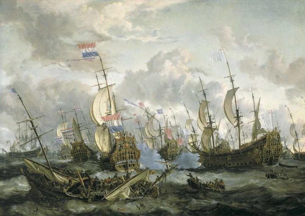  ‘The 'Royal Prince' and other Vessels at the Four Days Battle, 1–4 June 1666’ by Abraham Storck (1670)/Wikimedia commons