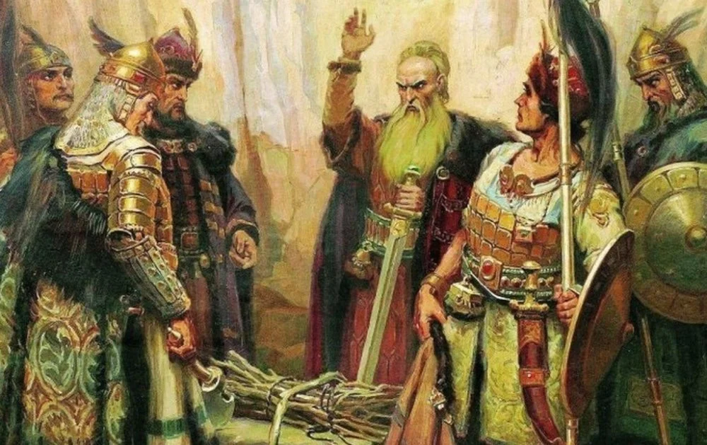 Д. Гюдженов. Кубрат и его сыновья. 1926 год / Alamy