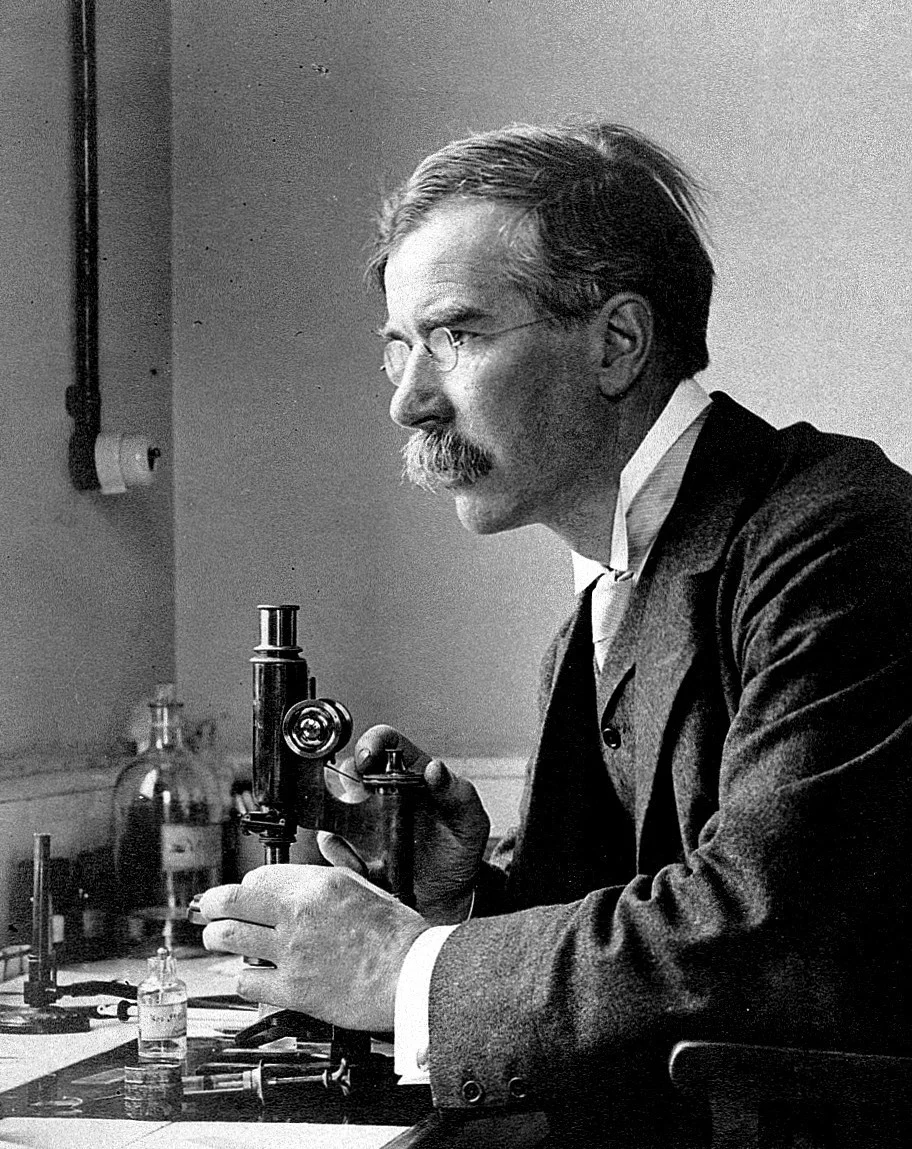 Sir Almroth Edward Wright developed the first effective typhoid vaccine circa 1900/Wikimedia Commons