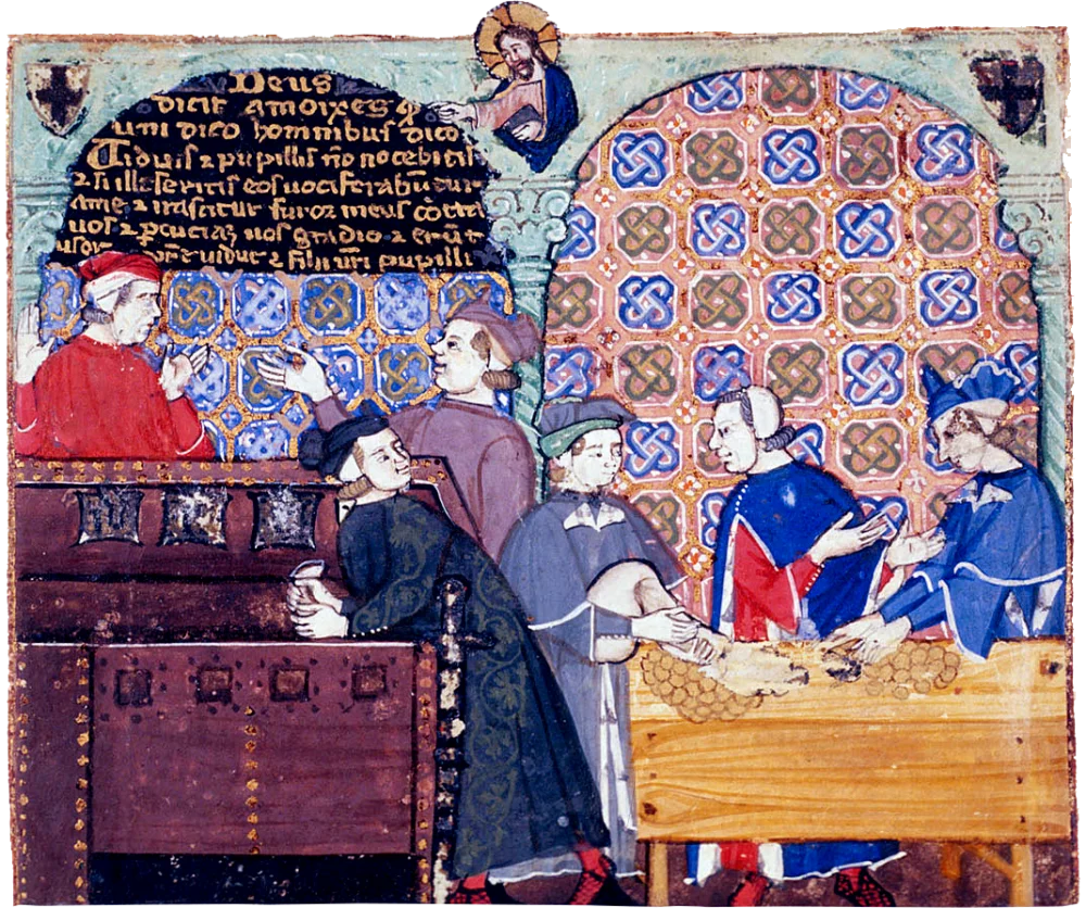 «Алчность». Из «Кочарелли кодекса». 14 век/British Library