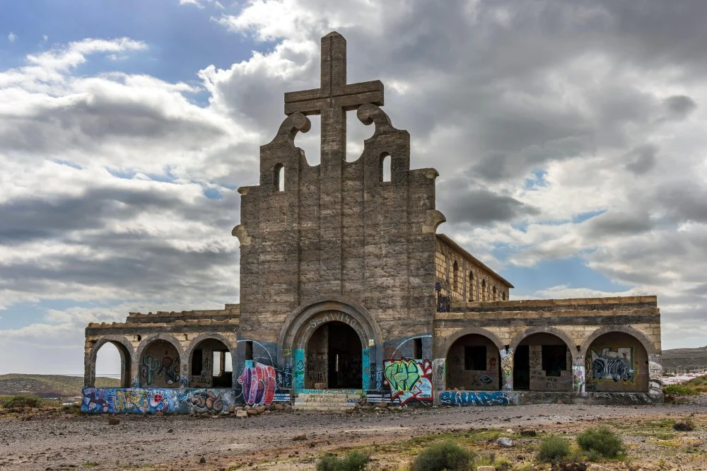 Former "Sanatorio De Abona", The Leprosy Station Of Abades, Tenerife, Canary Islands/Alamy