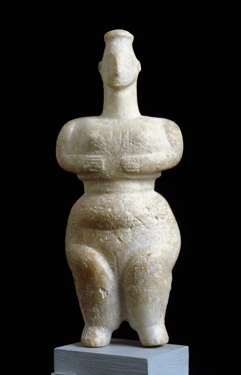 Female statuette of Sparta Marble sculpture. Athenes, National Archaeological Museum. Neolithic period, 6000-5000 BC/National Archaeological Museum, Athens, Greece