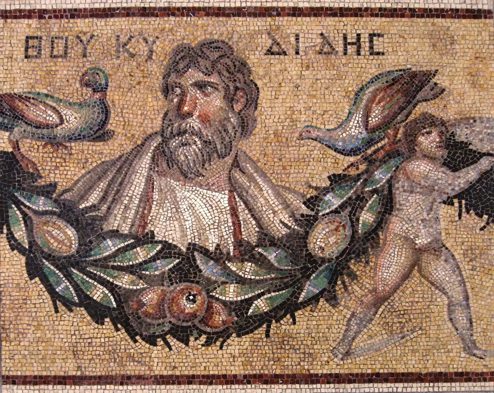 Найденная в Джераше (Иордания) мозаика с изображением Фукидида, римская, III в. н. э./Пергамский музей, Берлин/Wikimedia Commons