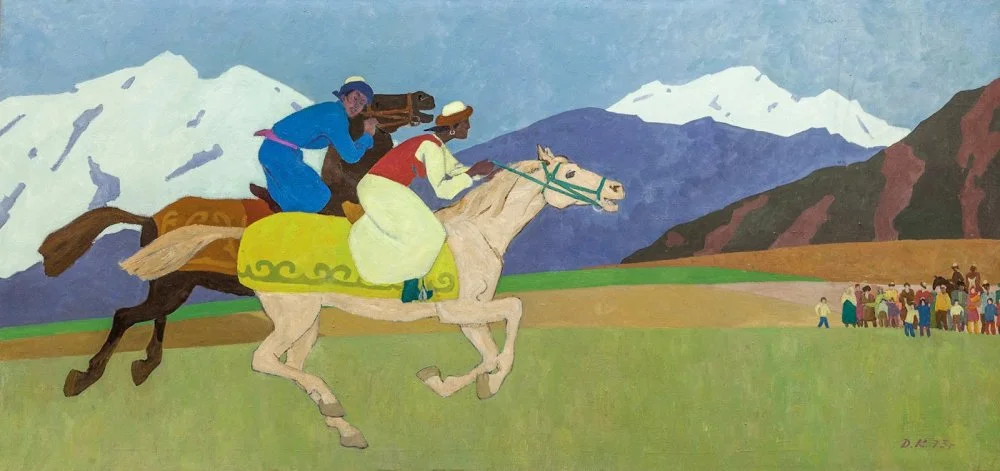 Юрий Дворецкий, Оскар Качаров. Кыз куу. 1973 год. Холст, масло / BonArt   