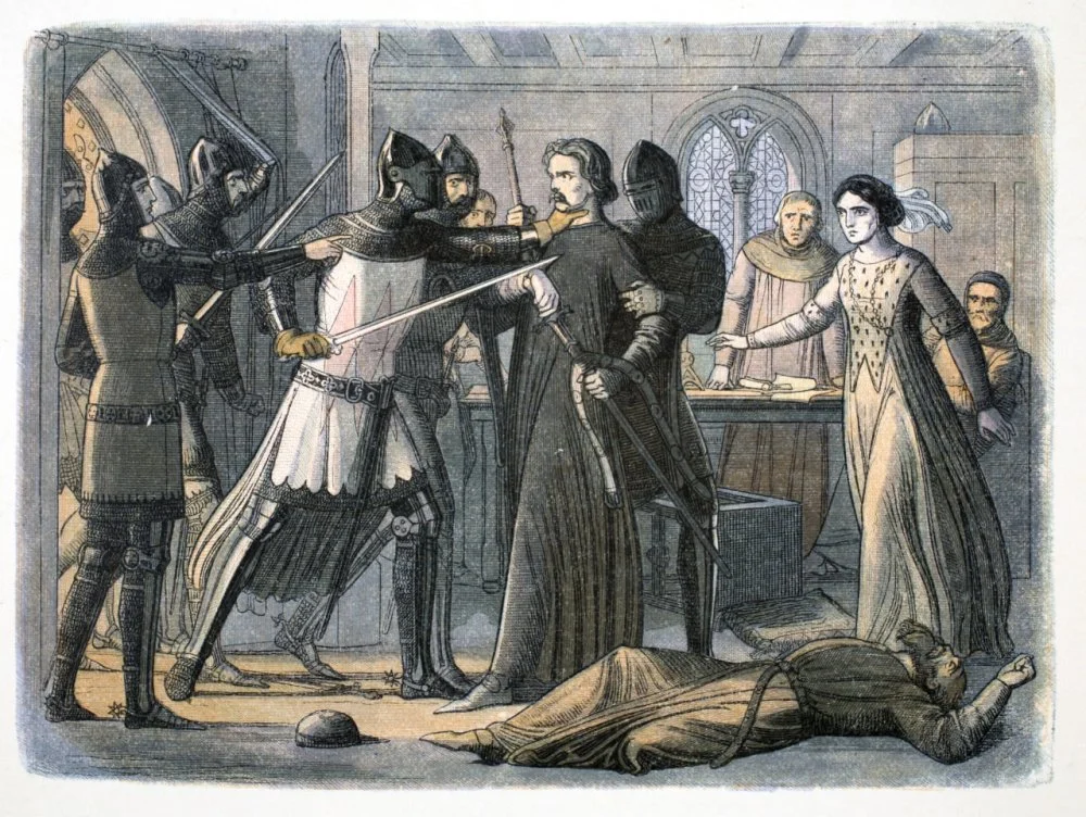 James William Edmund Doyle. The arrest of Sir Roger Mortimer and his lover Isabella of France/Historica Graphica Collection/Heritage Images/Getty Images