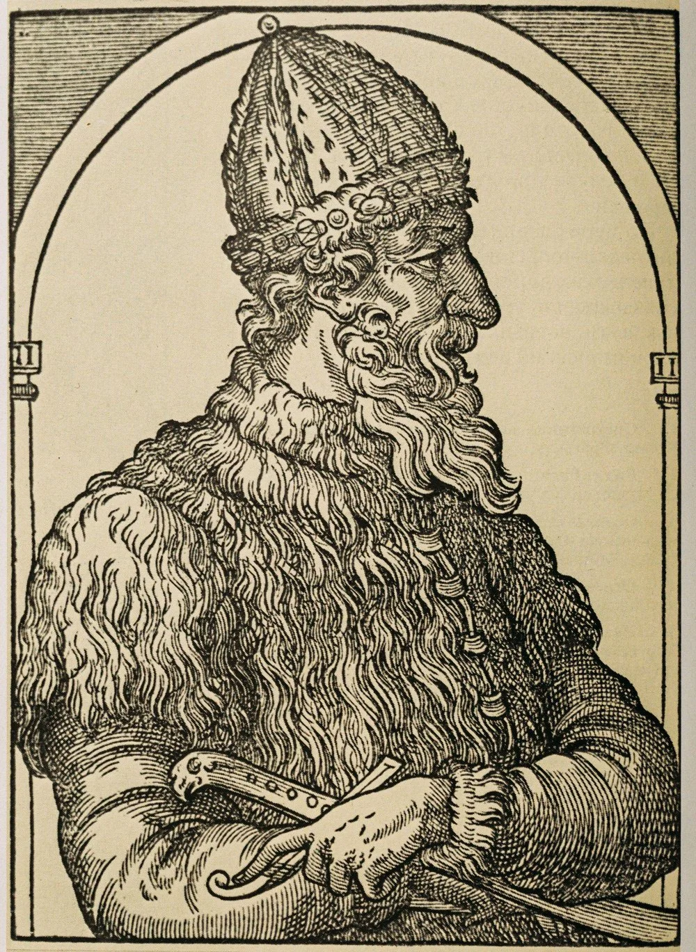 Ivan ІІІ Vasilyevich (22 January 1440 - 27 October 1505), Also Known As Ivan The Great, Was A Grand Prince Of Moscow And Grand Prince Of All Rus. Engraving From Cosmography By André Thévet 1575/Legion-Media/Alamy