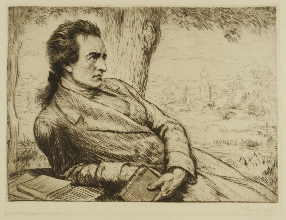 Карл Байер. Портрет Иоганна Вольфганга фон Гете. 1920/Wikimedia Commons