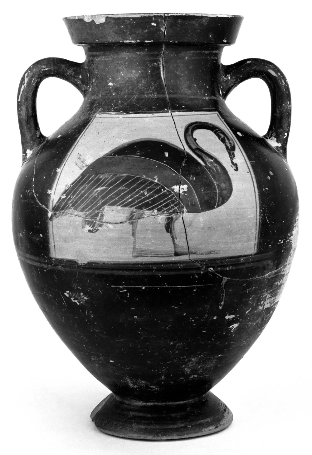 Attic Black-Figure Amphora. 550 B.C./ Getty museum 
