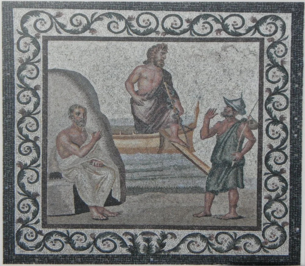 Mosaic Arrival of Asclepius, Archaeological Museum of Kos/Wikimedia commons