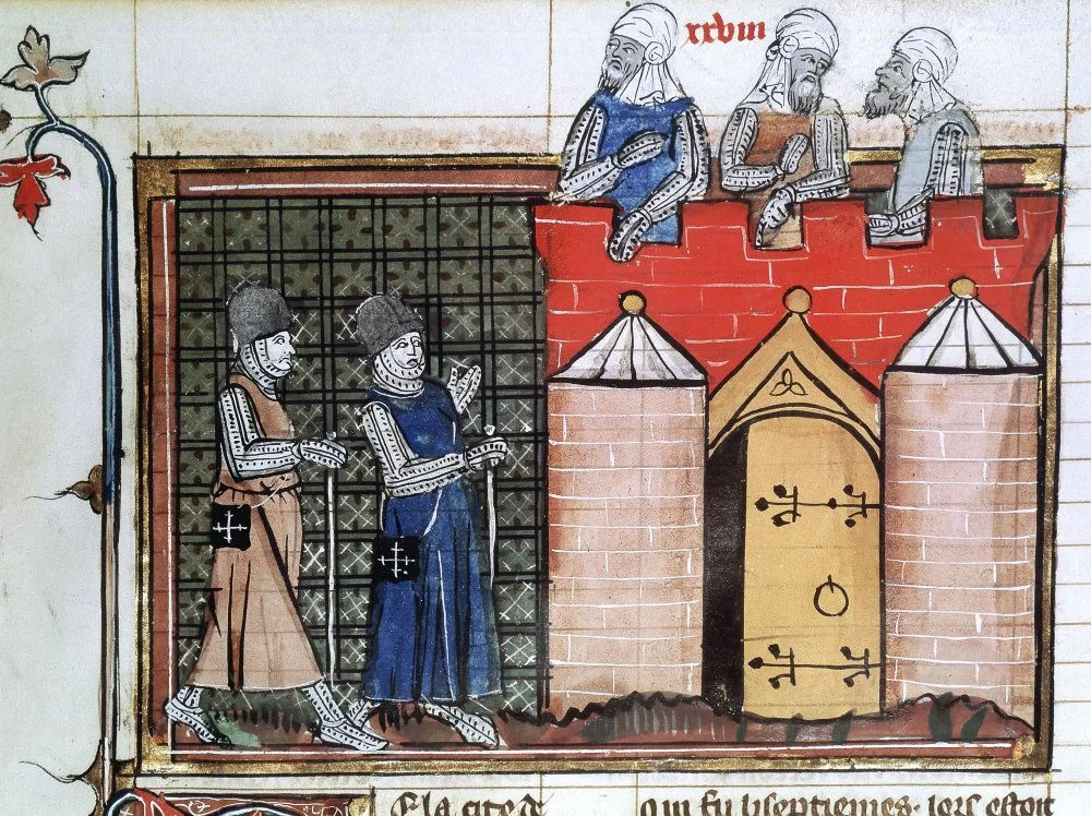 Knights Templar before Jerusalem, c1099, (14th century)/Getty Images