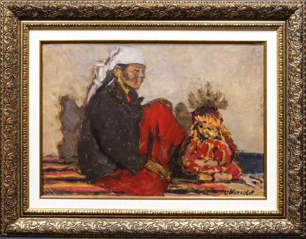 Ирина Вилковир. Казашка с ребенком. 1952 / bonart.kz