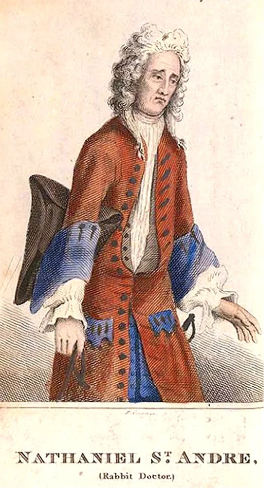 St André depicted in a satirical engraving of 1726/Wikimedia Commons