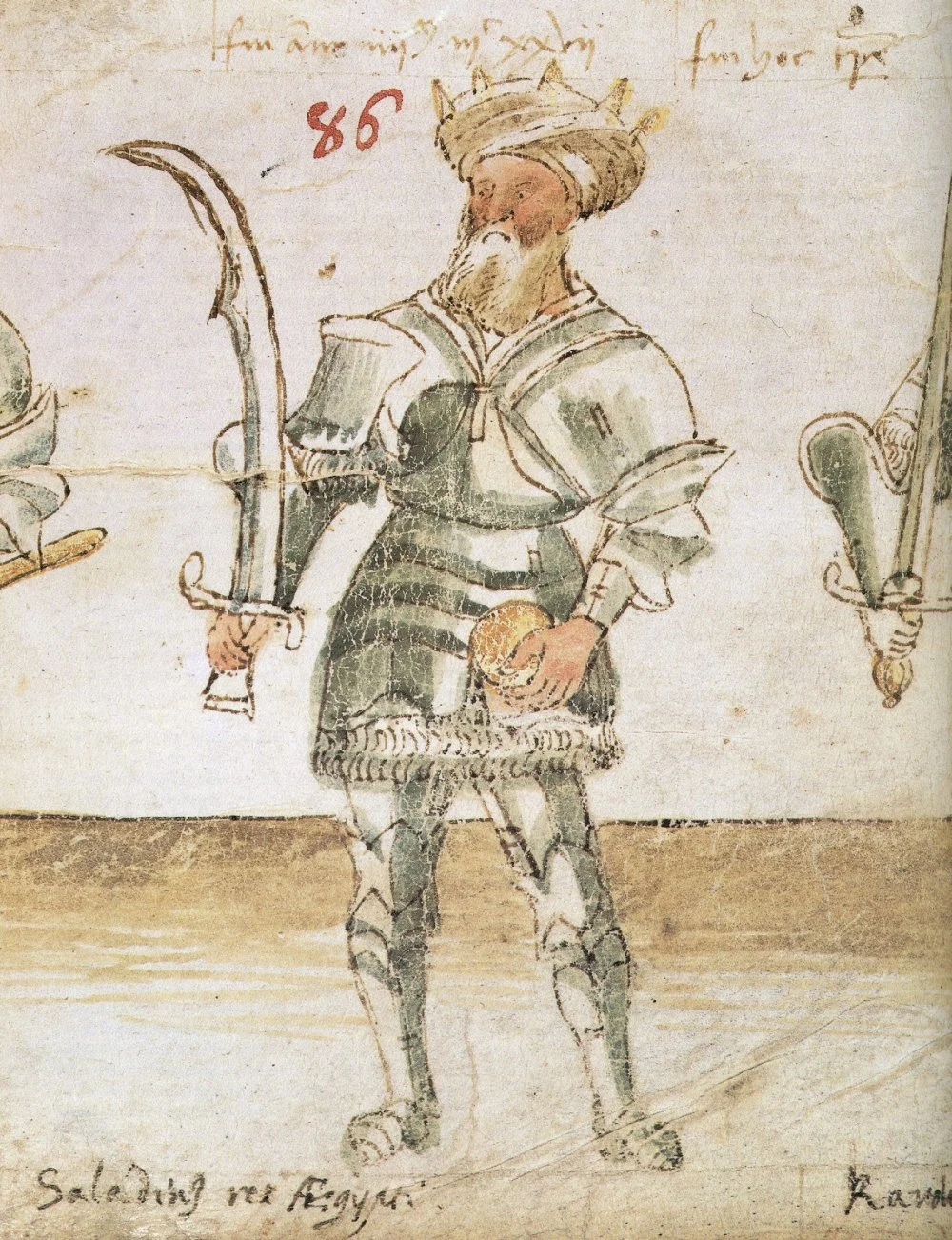 Midieval picture of Saladin/Wikimedia commons