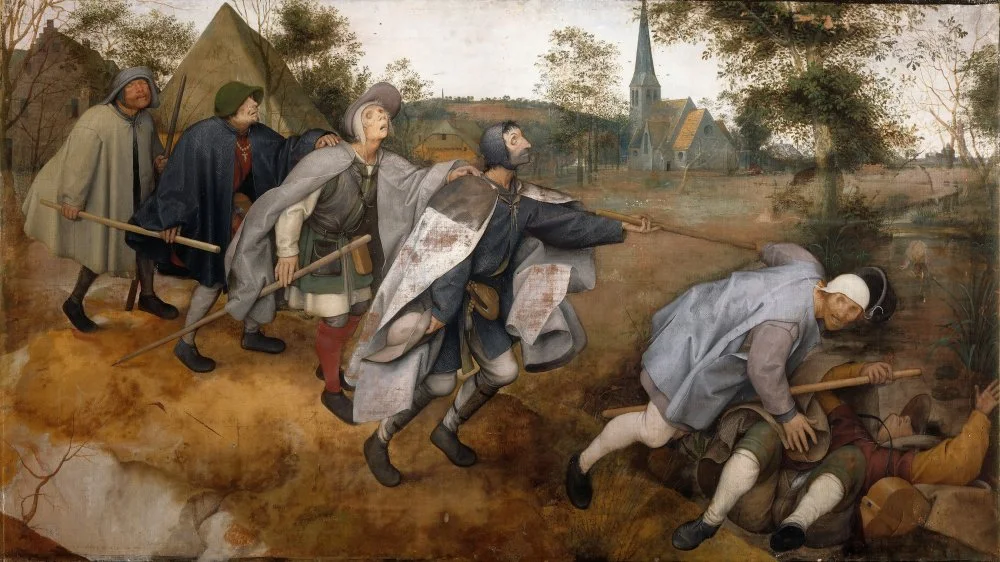 Pieter Brueghel the Elder: The Blind Leading the Blind. The parable of the blind. 1568. Capodimonte Museum, Naples, Italy/Wikimedia Commons