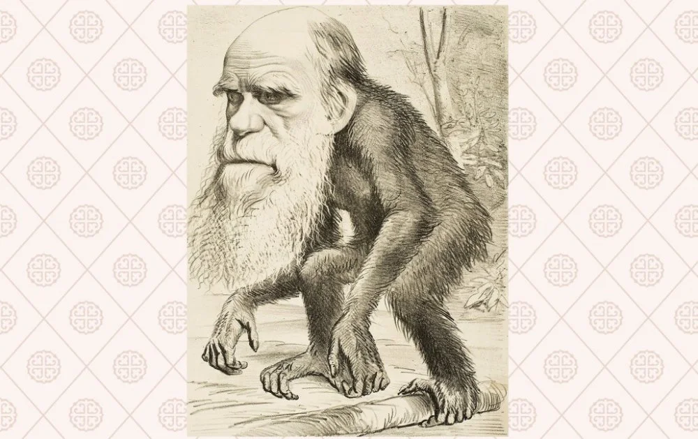 Чарльза Дарвинның карикатурасы. 1871 жыл /Illustration by GraphicaArtis/Getty Images