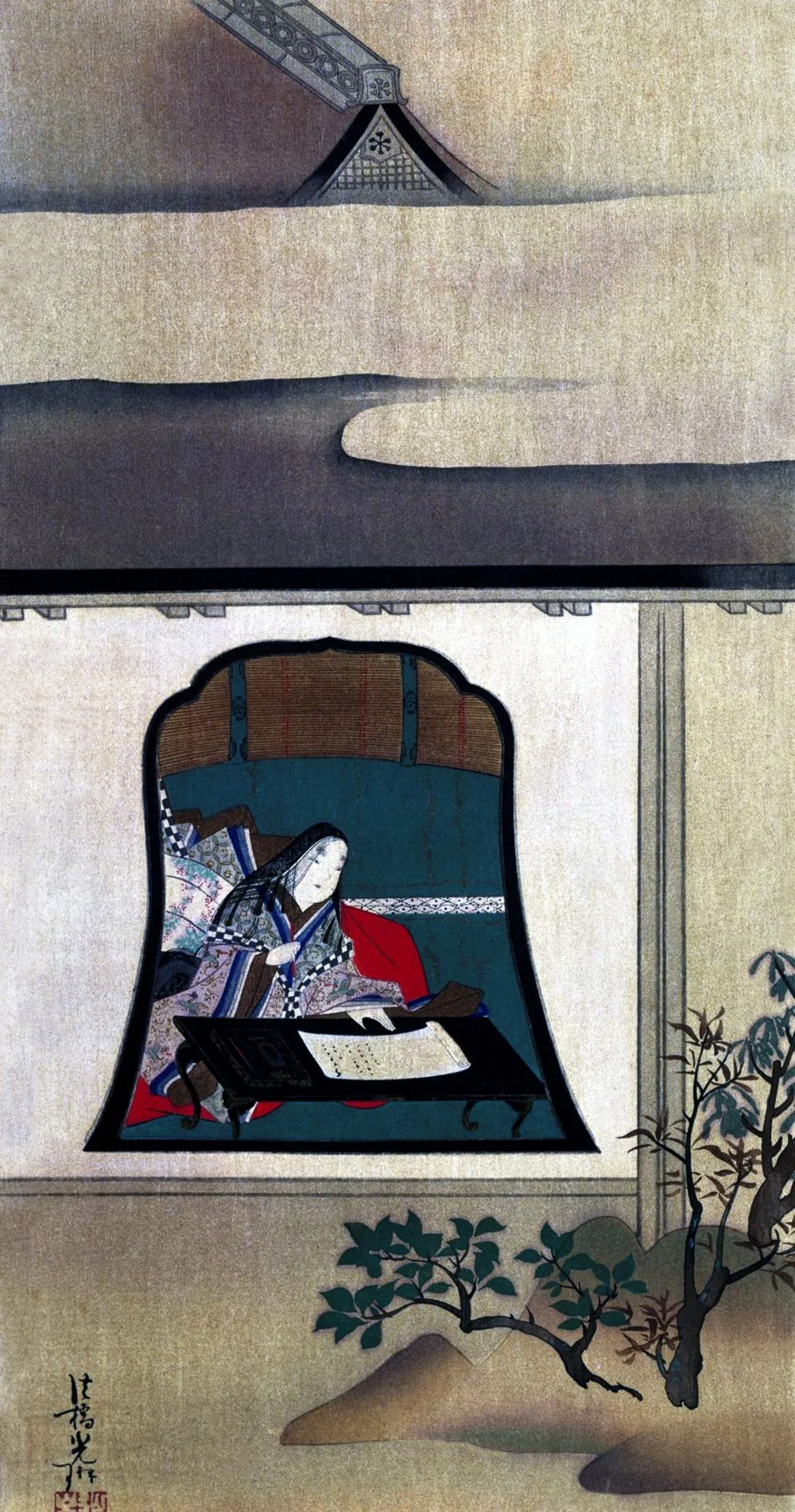 Katsushika Hokusai. Portrait of Sei Shonagon. c. 1820 /Getty Images