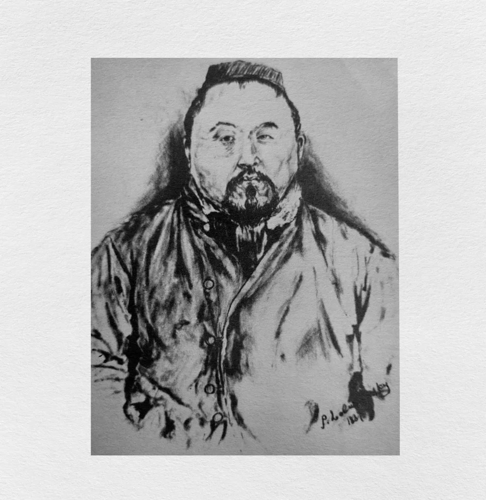 П. Лобановский. Абай. 1887 год / Из книги: «Абай бейнесі — Қазақстан суретшілерінің көзімен», Алматы, 2020