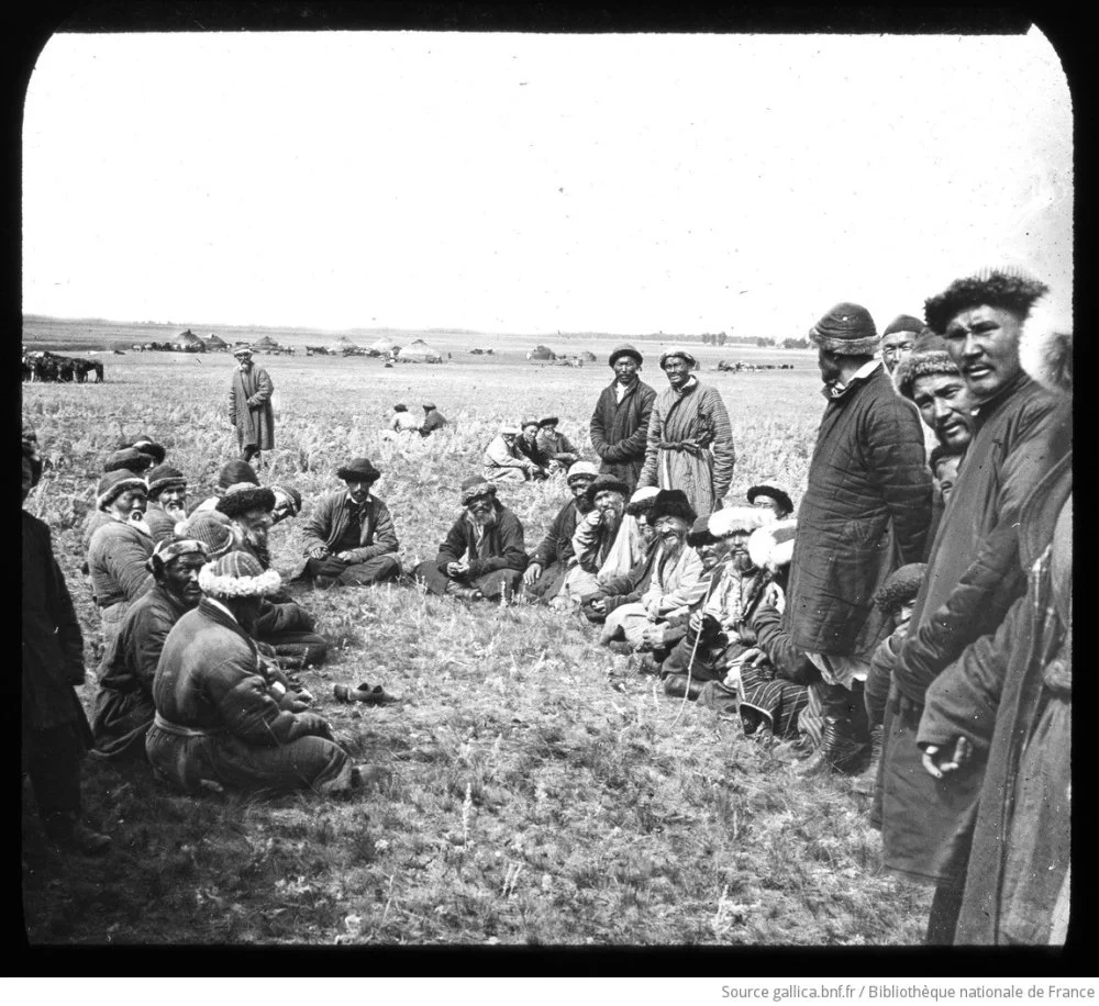 Жюль де Кювервиль (1865-1927). Совет старейшин в казахской степи / gallica.bnf.fr / Bibliothèque nationale de France 