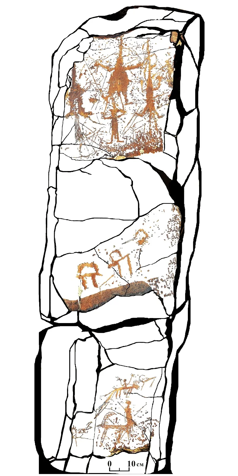 Pyramid of the clan. Group 21. Akharly. Drawing from the monograph/Olga Gumirova 