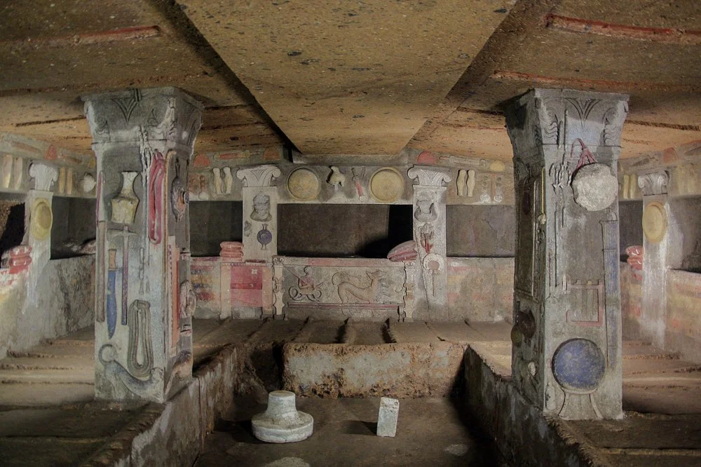 Барельефы в гробнице Черветери. 4 век до н.э./Wikimedia commons