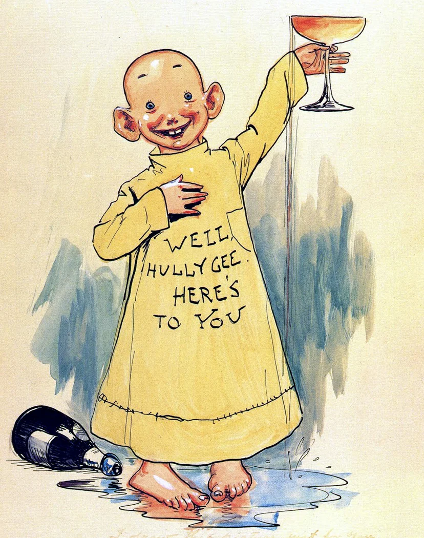 The Yellow Kid, drawn by Richard F. Outcault, appeared first in Pulitzer's New York World and then moved to Hearst's New York Journal 1897/Wikimedia Commons 