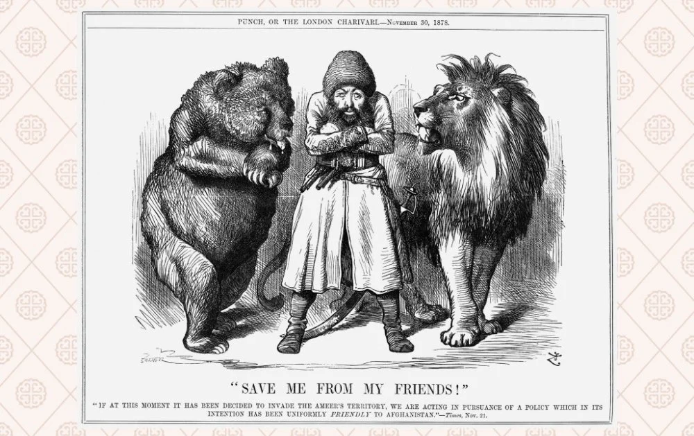 «Спасите меня от моих друзей!». Английская карикатура. 1878 год / Legion